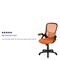 Flash Furniture Office Chair, Mesh, Orange HL-0016-1-BK-OR-GG - alternate 2